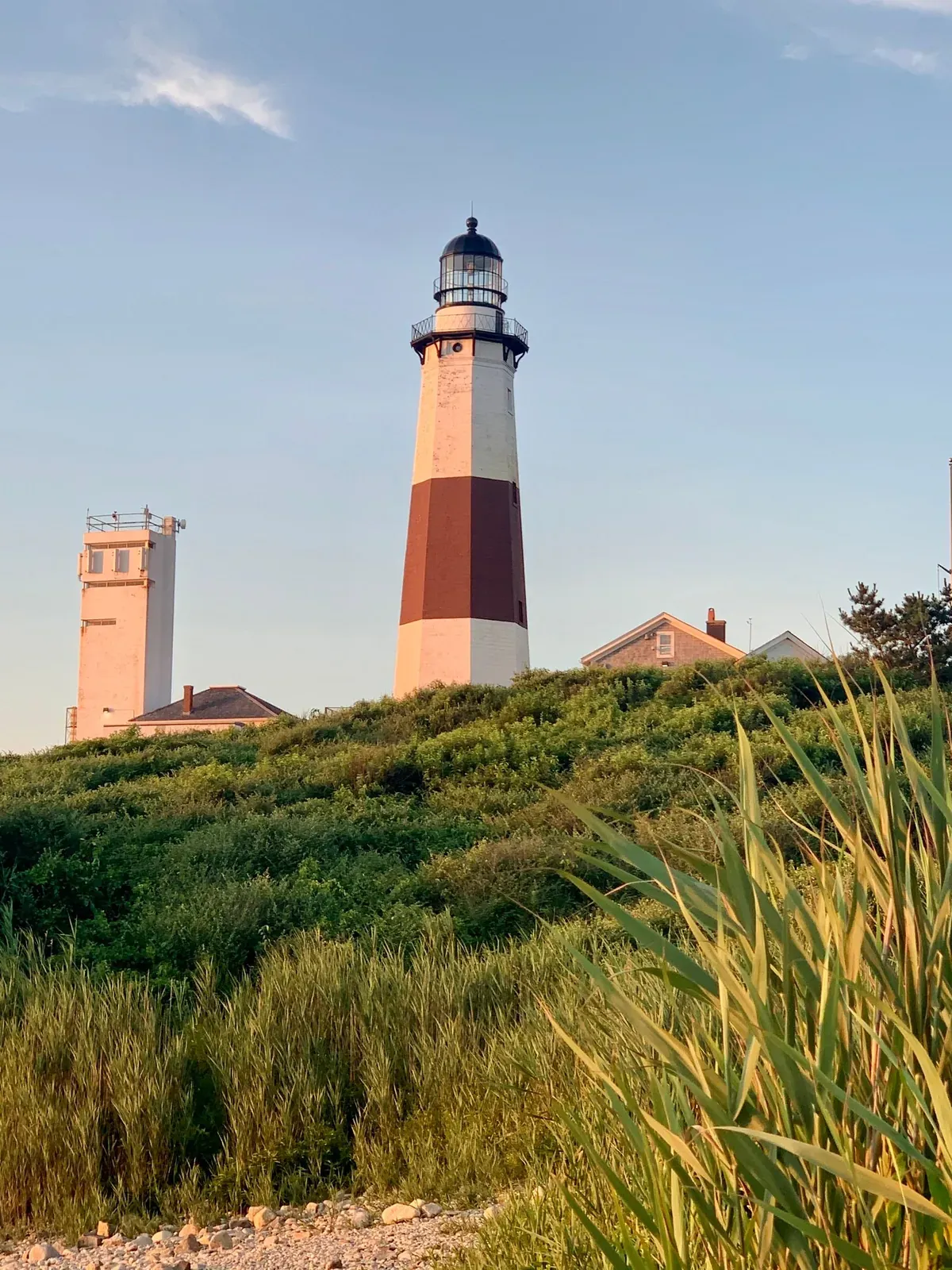 Montauk Point Lighthouse above the dunes